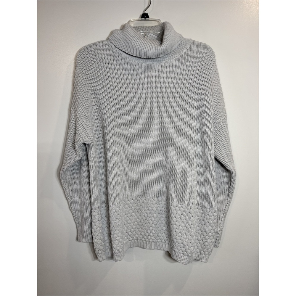 Calvin‎ Klein - Women's - Turtleneck Sweater - Large - Baby Blue